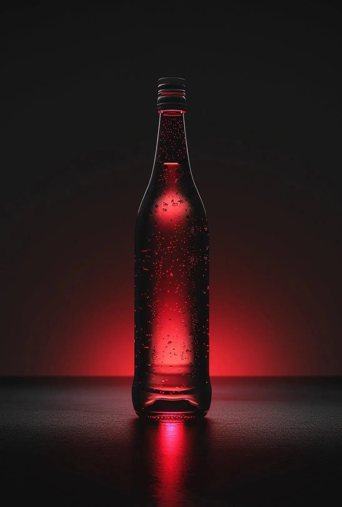 Modern Sleek Beverage Illumination: Abstract, Artistic, or Pop Culture Poster PosterGoat