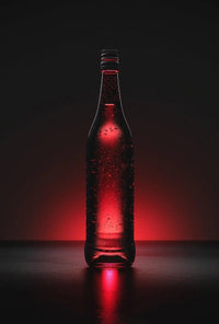 Modern Sleek Beverage Illumination: Abstract, Artistic, or Pop Culture Poster PosterGoat