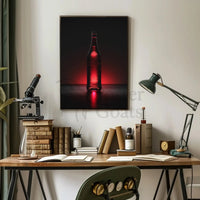 Modern Sleek Beverage Illumination: Abstract, Artistic, or Pop Culture Poster PosterGoat