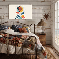 Modern Stylized Flower Contemporary Abstract or Artistic Poster PosterGoat