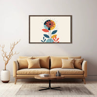 Modern Stylized Flower Contemporary Abstract or Artistic Poster PosterGoat