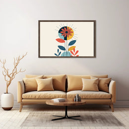 Modern Stylized Flower Contemporary Abstract or Artistic Poster PosterGoat