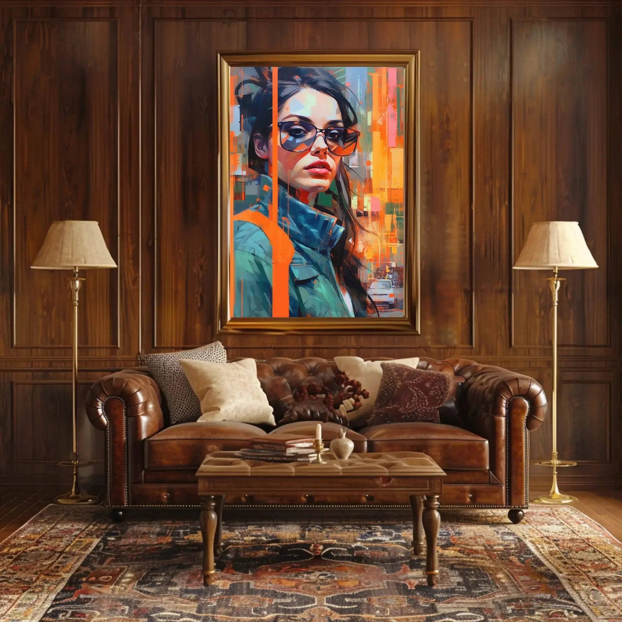 Modern Urban Woman Artistic Pop Culture Poster PosterGoat