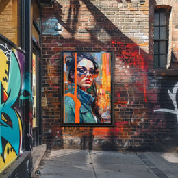 Modern Urban Woman Artistic Pop Culture Poster PosterGoat