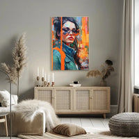Modern Urban Woman Artistic Pop Culture Poster PosterGoat