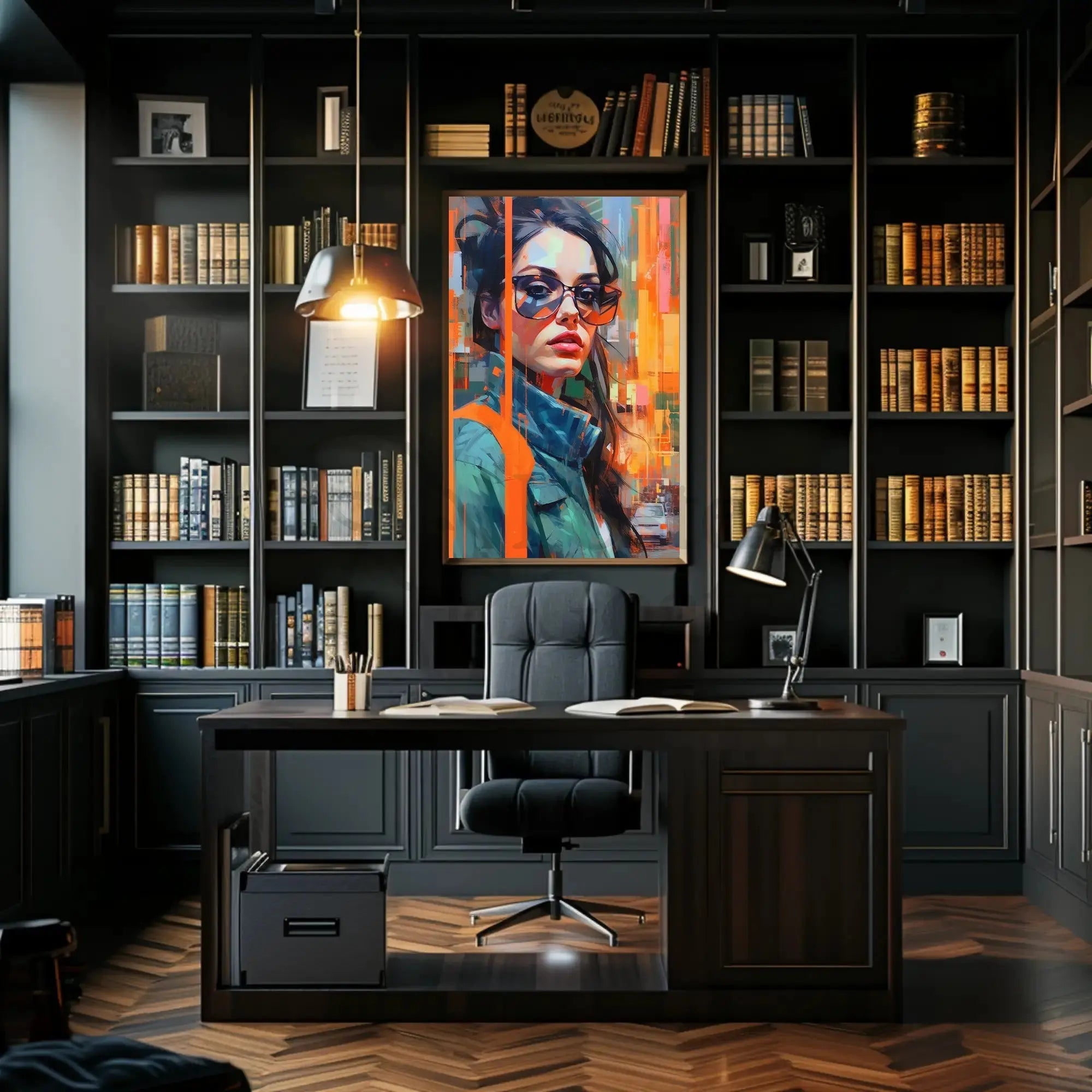 Modern Urban Woman Artistic Pop Culture Poster PosterGoat