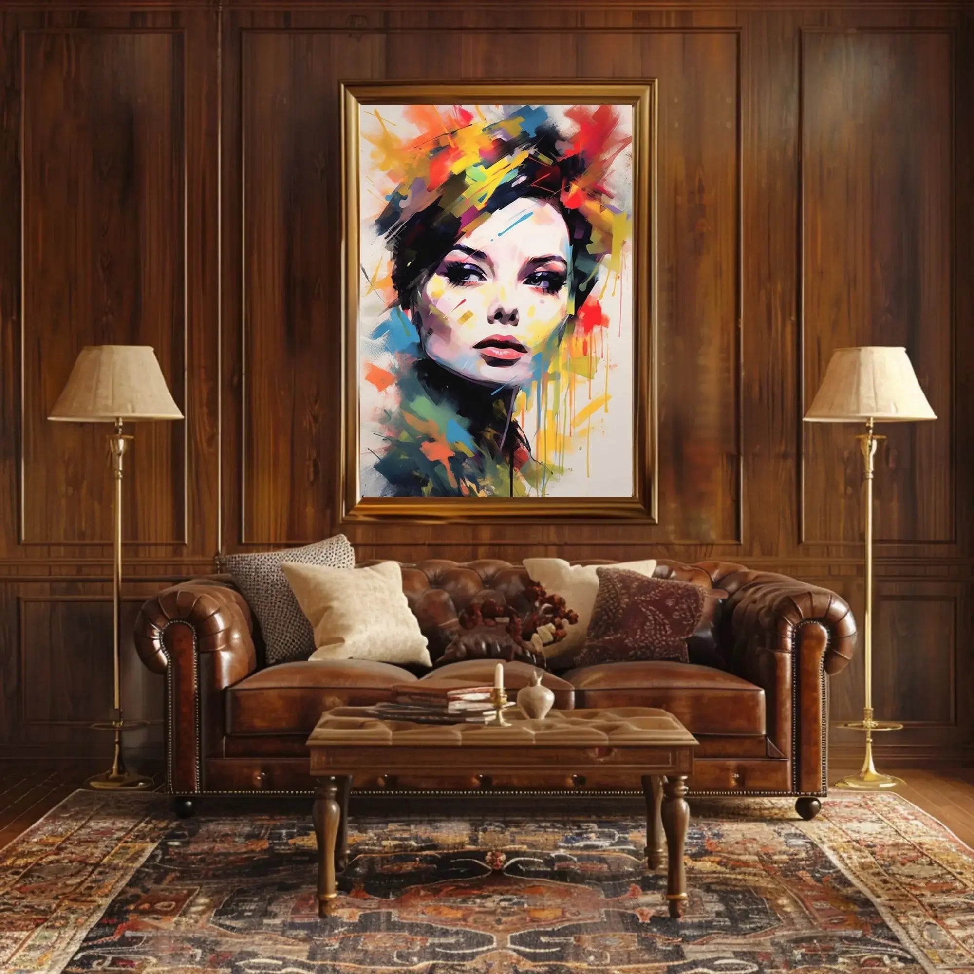 Modern Woman's Portrait: Abstract, Artistic, or Pop Culture Poster PosterGoat