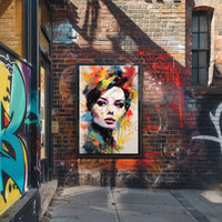 Modern Woman's Portrait: Abstract, Artistic, or Pop Culture Poster PosterGoat
