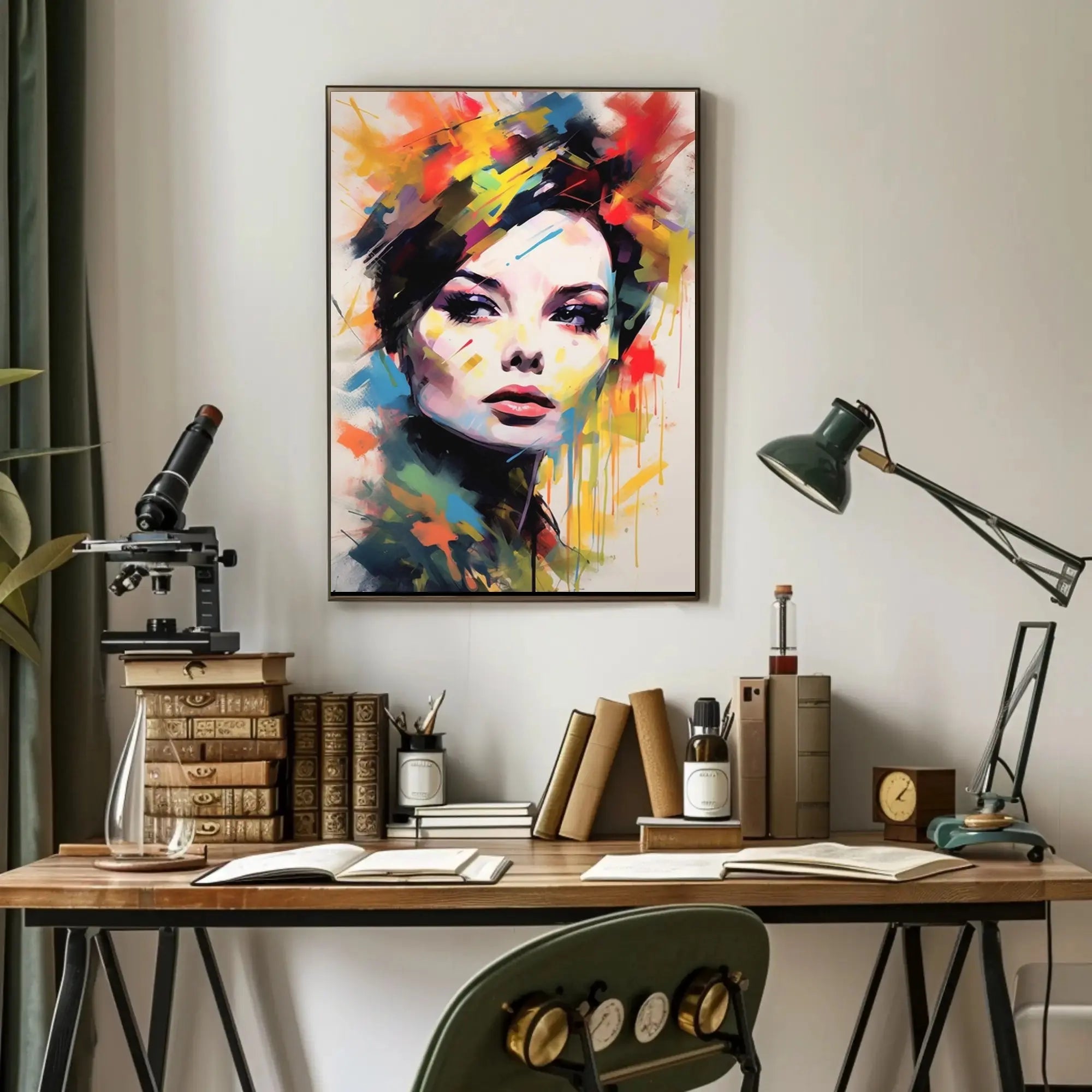 Modern Woman's Portrait: Abstract, Artistic, or Pop Culture Poster PosterGoat