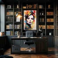 Modern Woman's Portrait: Abstract, Artistic, or Pop Culture Poster PosterGoat
