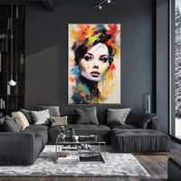 Modern Woman's Portrait: Abstract, Artistic, or Pop Culture Poster PosterGoat