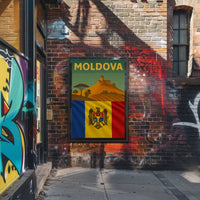 Moldova Vintage Wine Culture Travel Poster PosterGoat