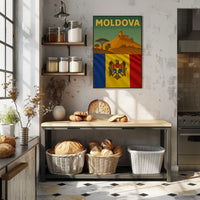 Moldova Vintage Wine Culture Travel Poster PosterGoat