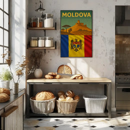 Moldova Vintage Wine Culture Travel Poster PosterGoat