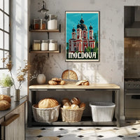 Moldova's Elegant Churches Vintage Travel Poster PosterGoat
