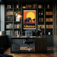 Mole National Park African Wildlife Adventure Travel Poster PosterGoat