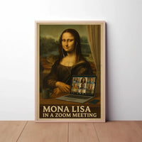 Mona Lisa Meets Modern Tech Pop Culture Poster PosterGoat