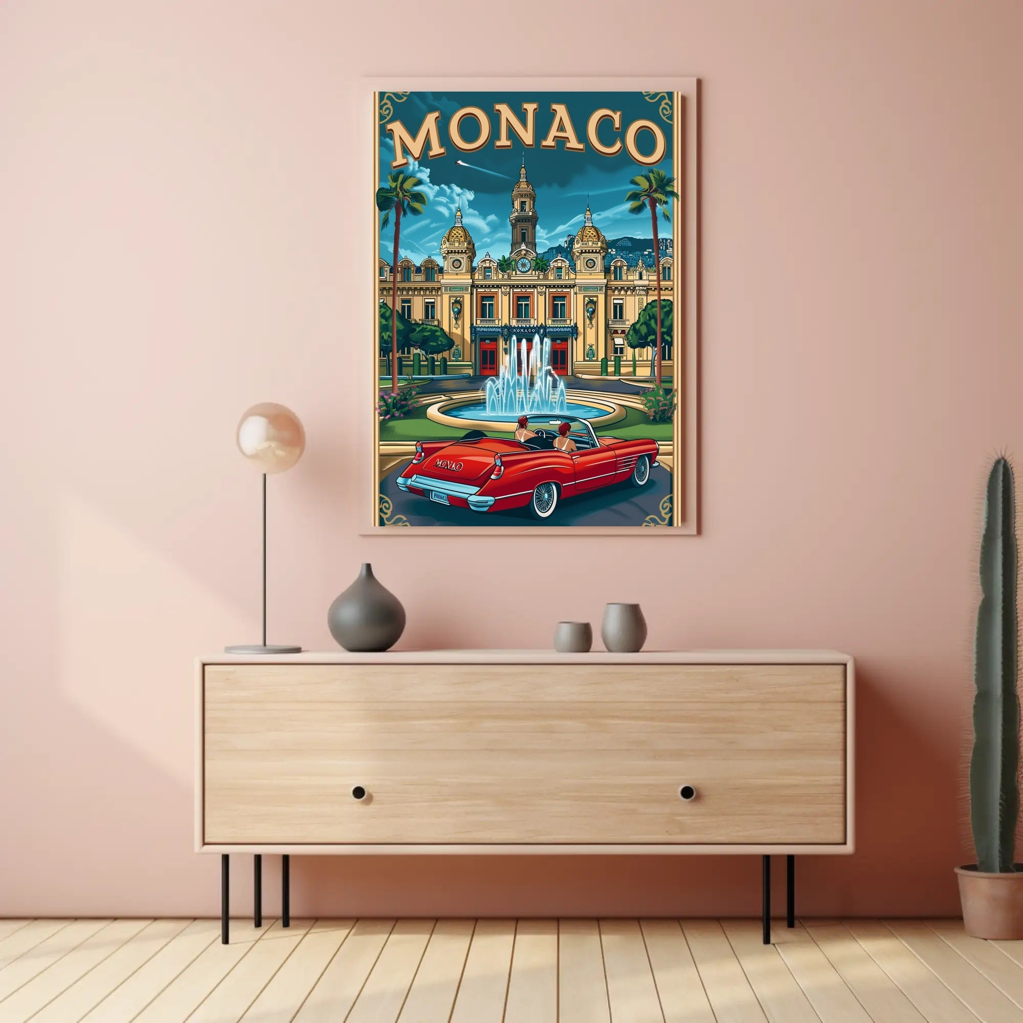 Monaco Elegance: Vintage Travel Poster PosterGoat