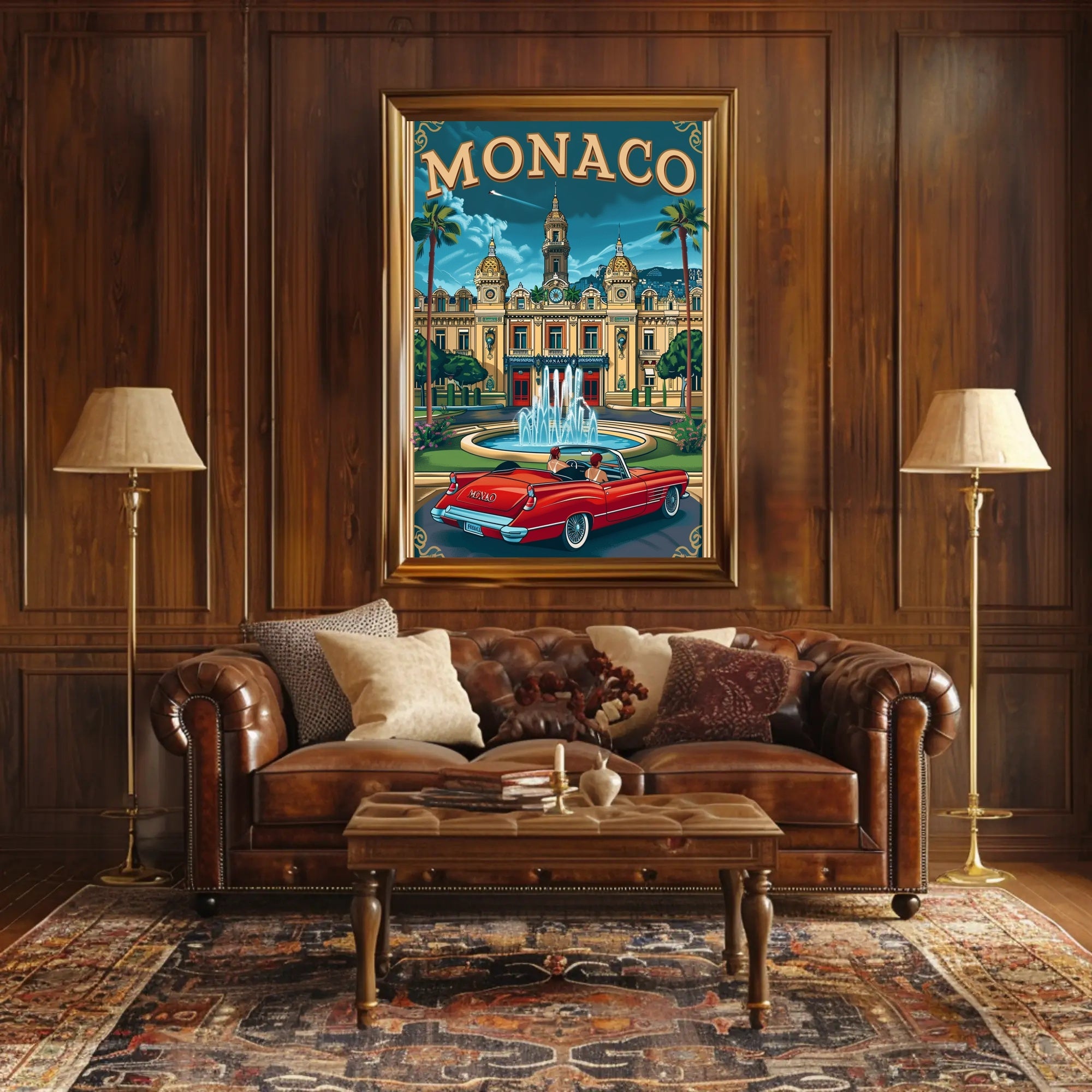 Monaco Elegance: Vintage Travel Poster PosterGoat