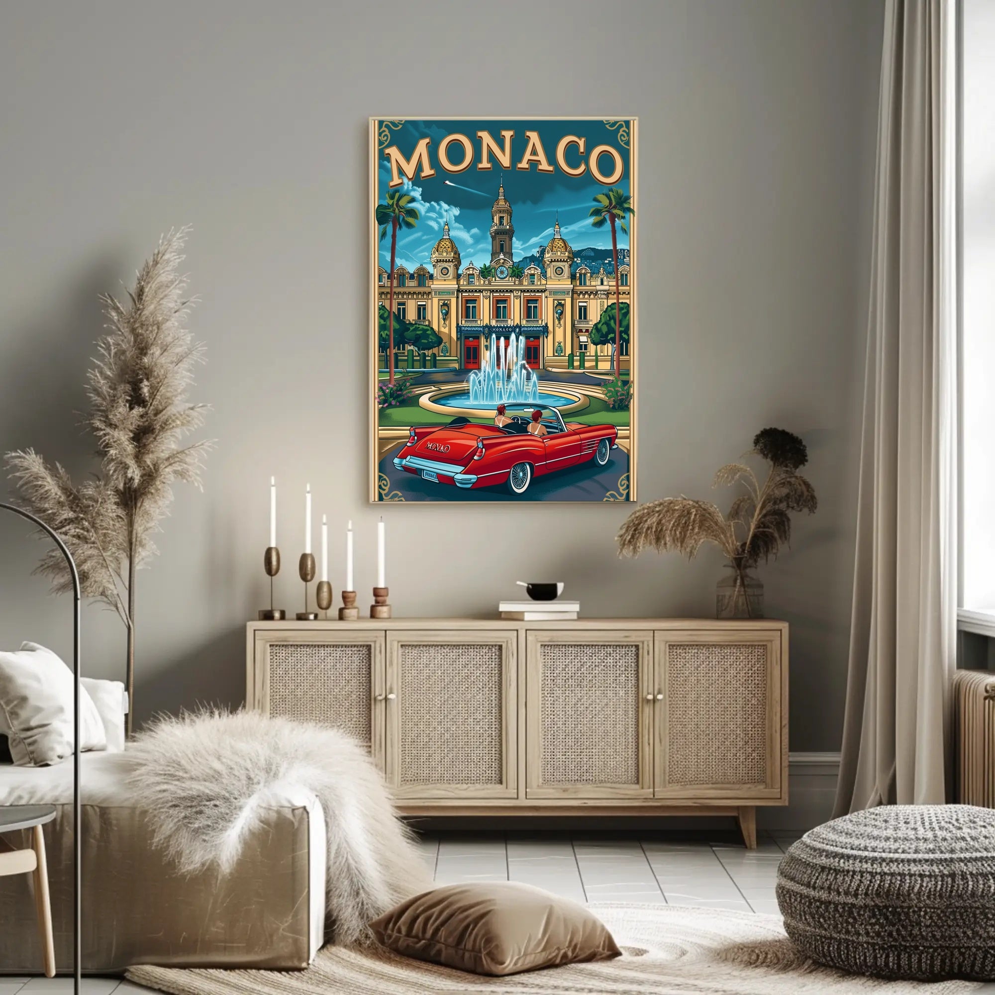 Monaco Elegance: Vintage Travel Poster PosterGoat