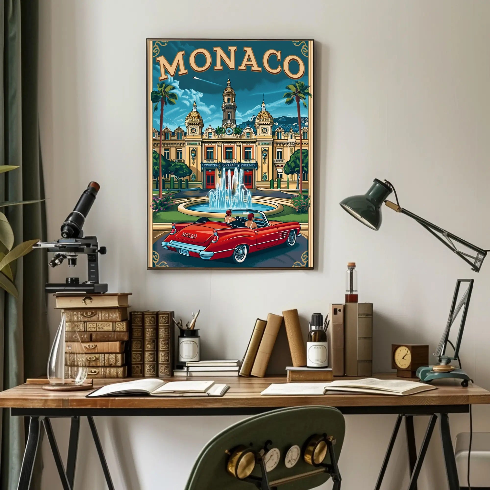 Monaco Elegance: Vintage Travel Poster PosterGoat
