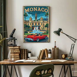 Monaco Elegance: Vintage Travel Poster PosterGoat