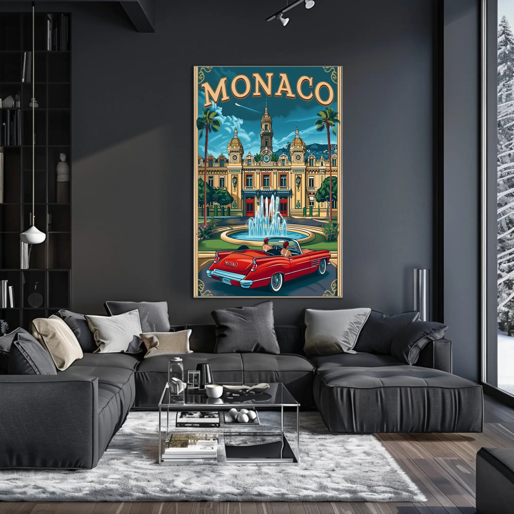 Monaco Elegance: Vintage Travel Poster PosterGoat