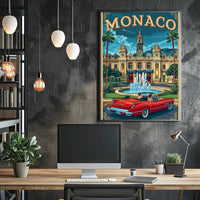 Monaco Elegance: Vintage Travel Poster PosterGoat