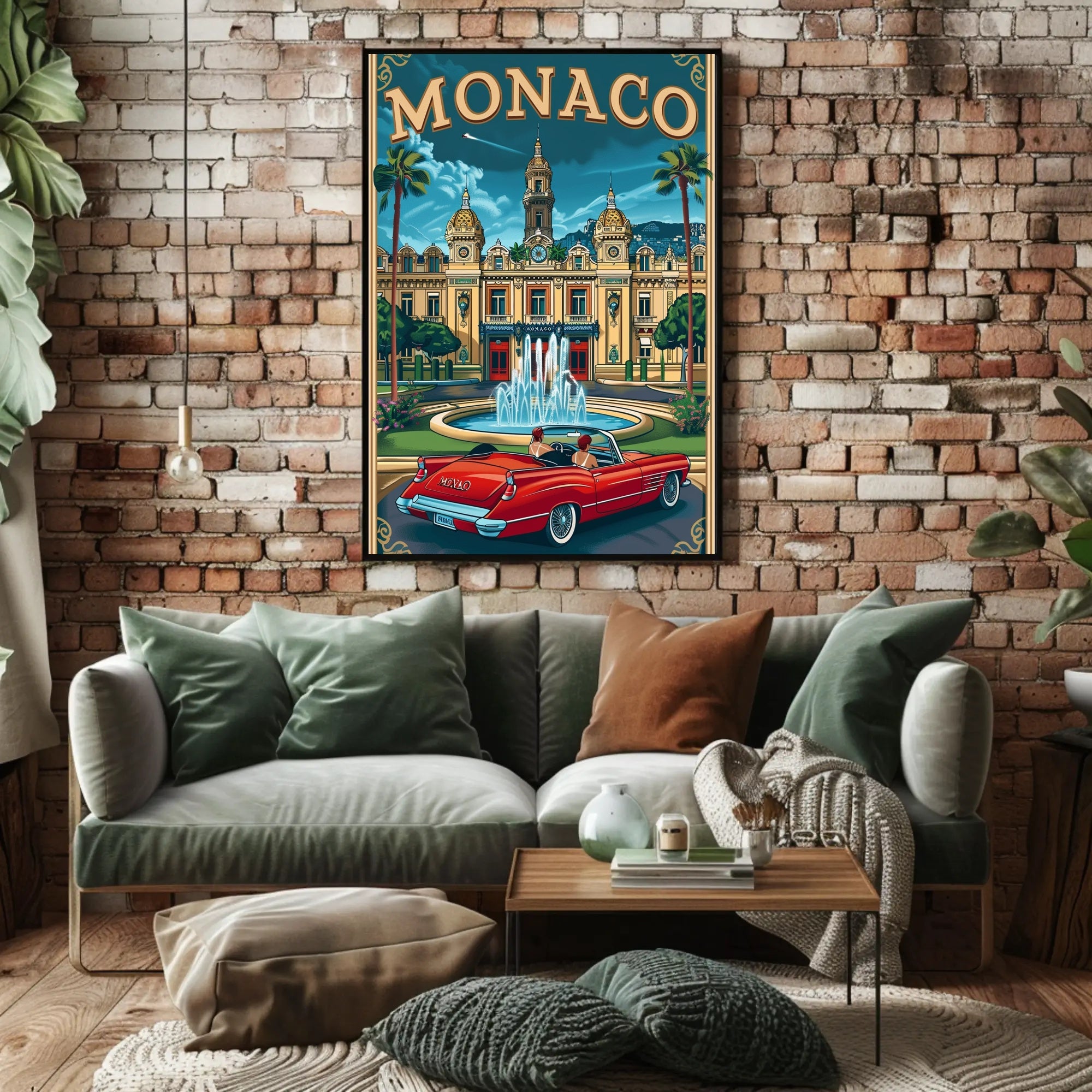 Monaco Elegance: Vintage Travel Poster PosterGoat