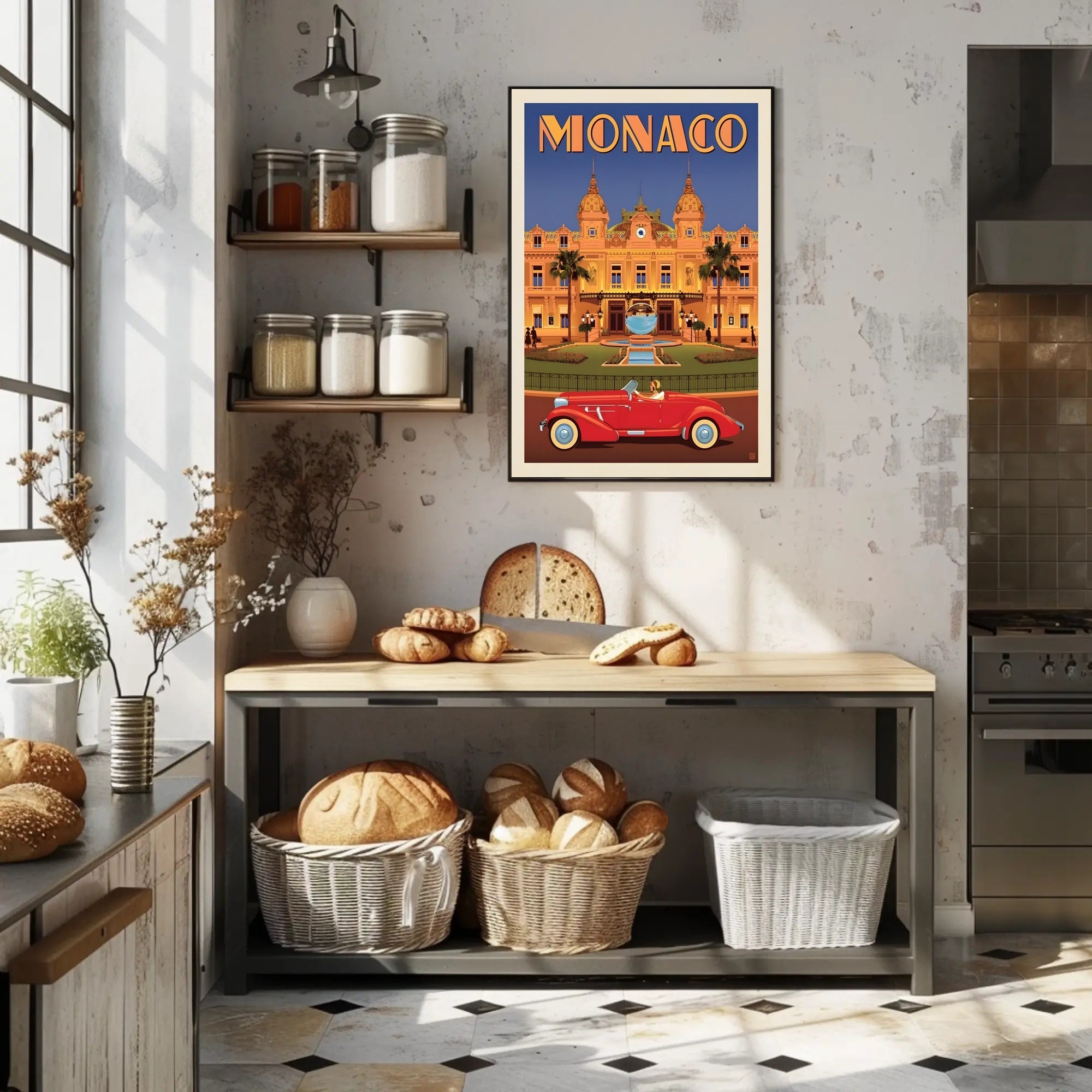 Monaco Luxury Monte Carlo Casino Travel Poster PosterGoat