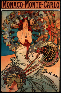 Monaco-Monte-Carlo Art Nouveau Travel Poster PosterGoat