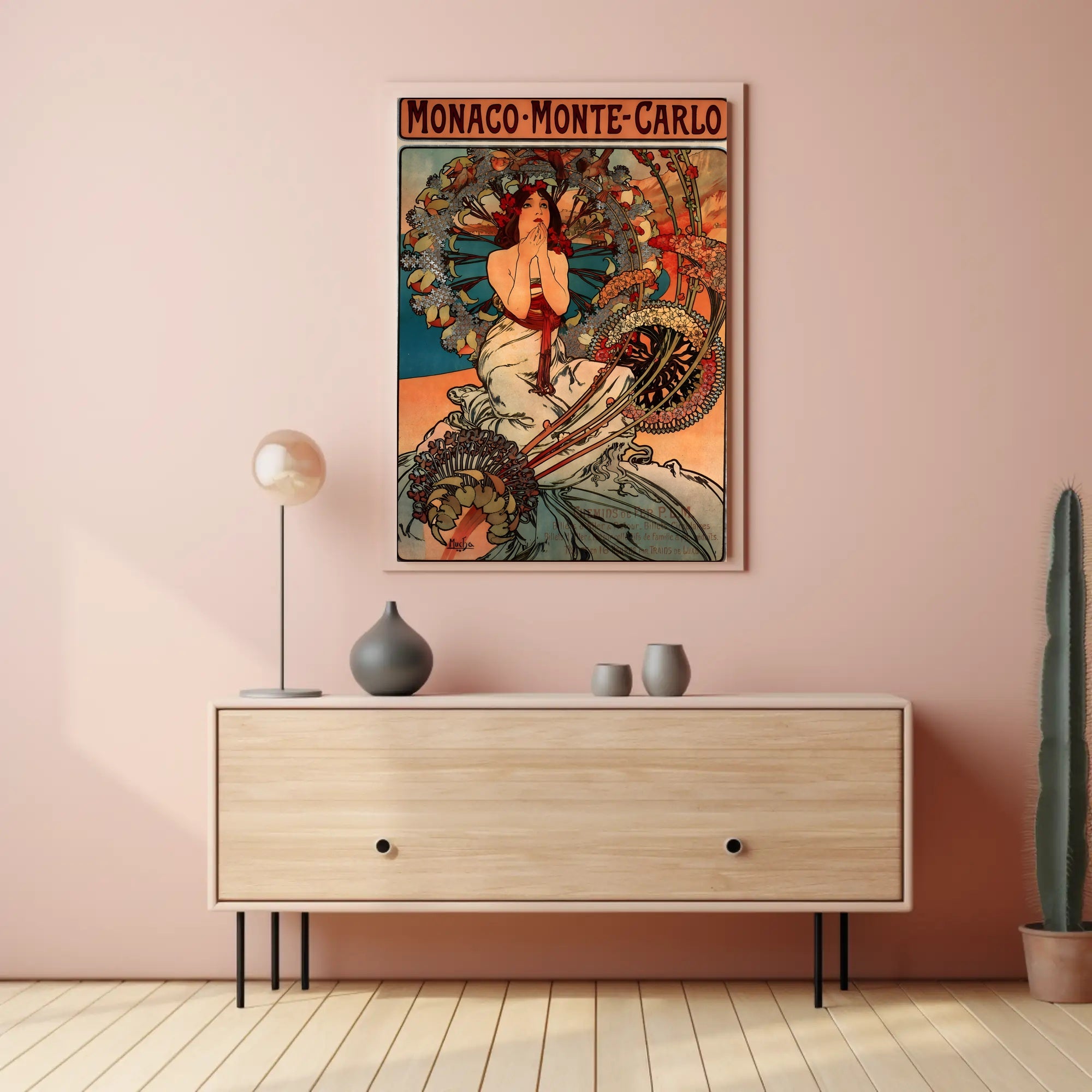 Monaco-Monte-Carlo Art Nouveau Travel Poster PosterGoat