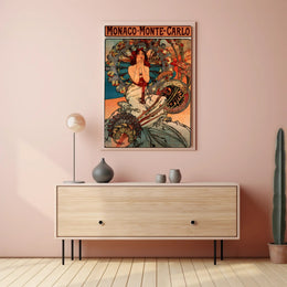 Monaco-Monte-Carlo Art Nouveau Travel Poster PosterGoat