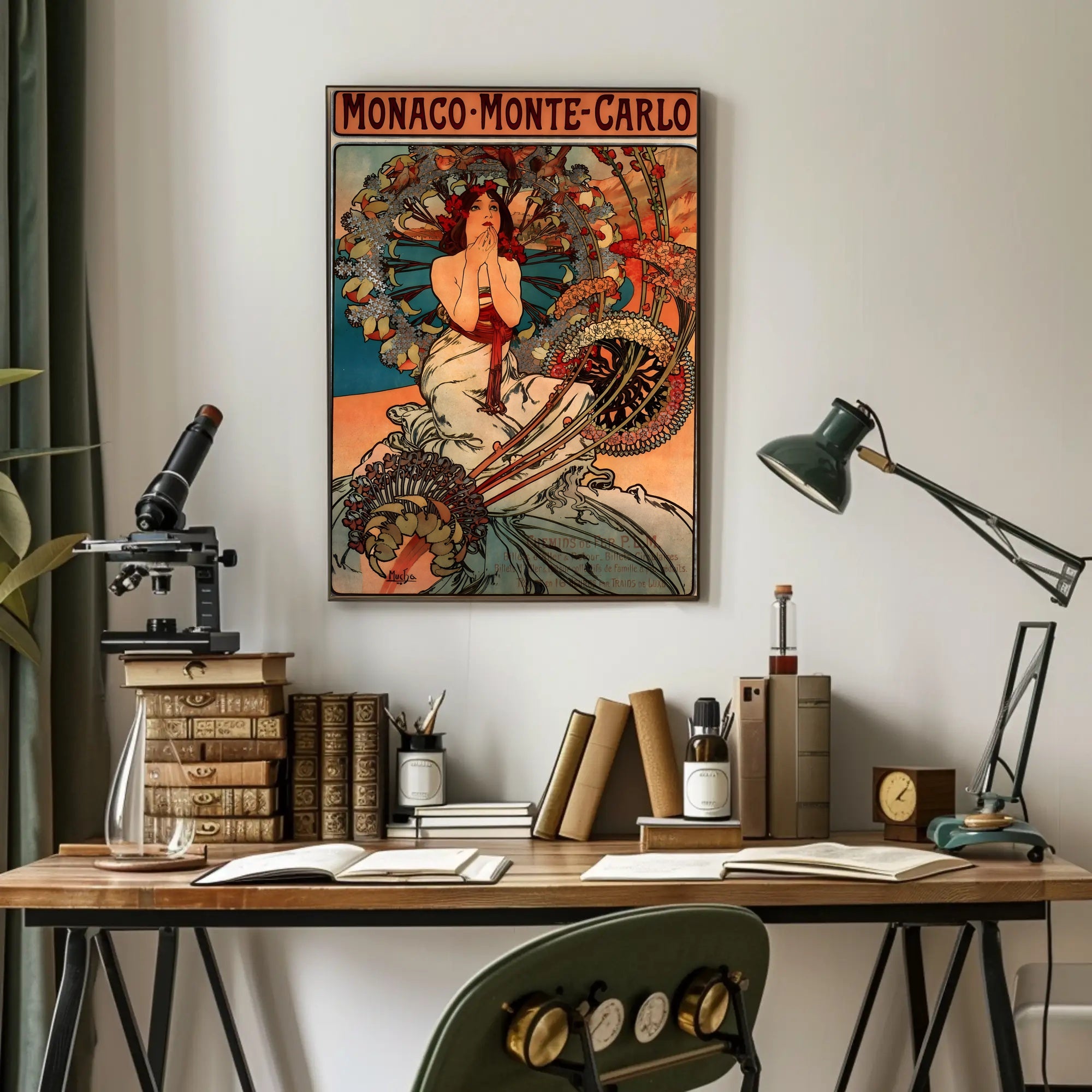 Monaco-Monte-Carlo Art Nouveau Travel Poster PosterGoat