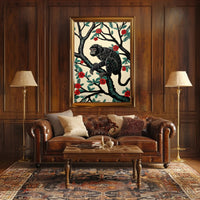 Monkey in Nature: Vibrant Artistic Animal Poster PosterGoat