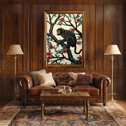 Monkey in Nature: Vibrant Artistic Animal Poster PosterGoat