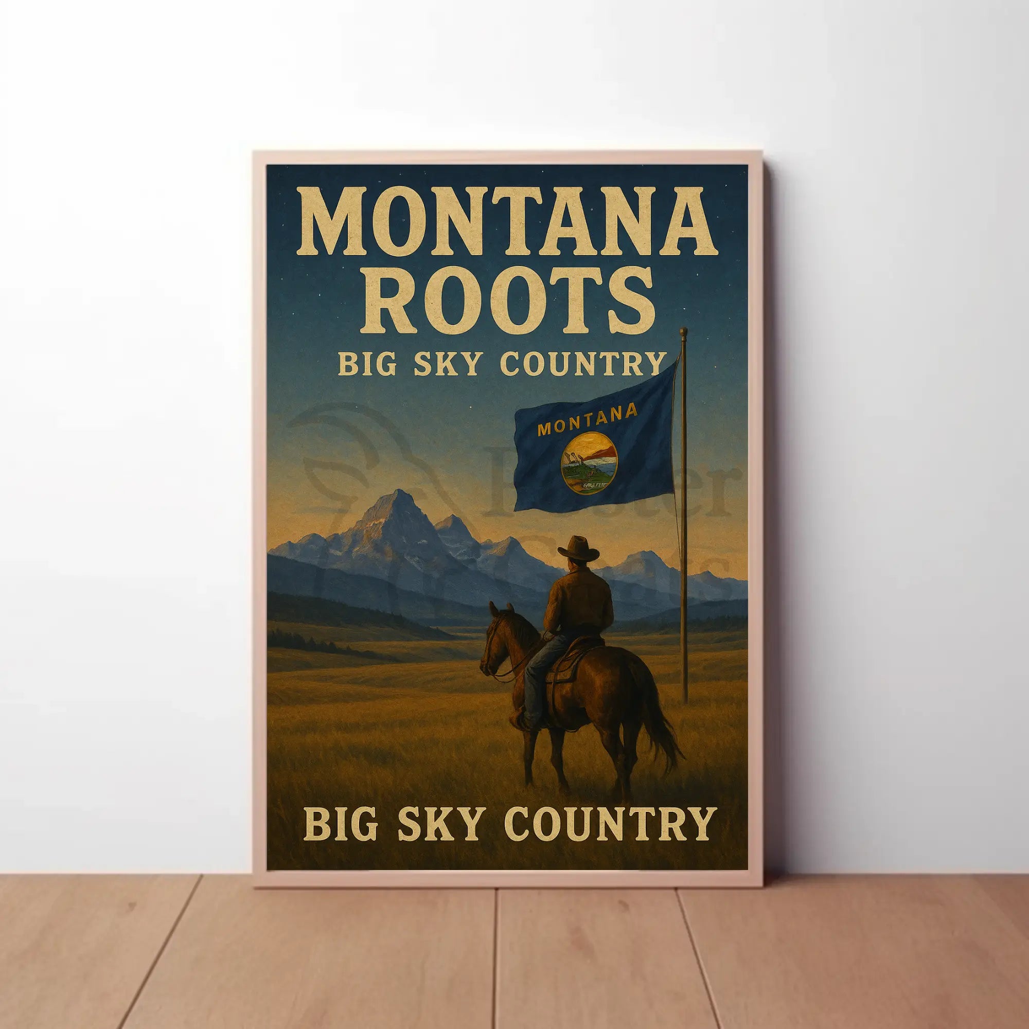 Montana Big Sky Country Heritage Cultural or Heritage Poster PosterGoat
