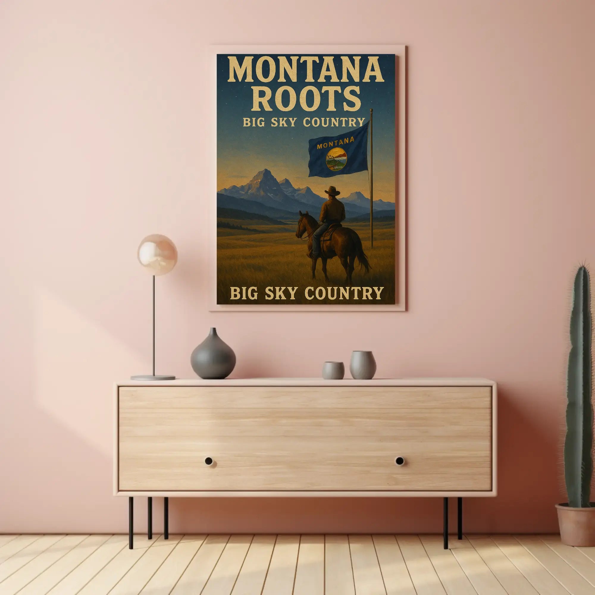 Montana Big Sky Country Heritage Cultural or Heritage Poster PosterGoat