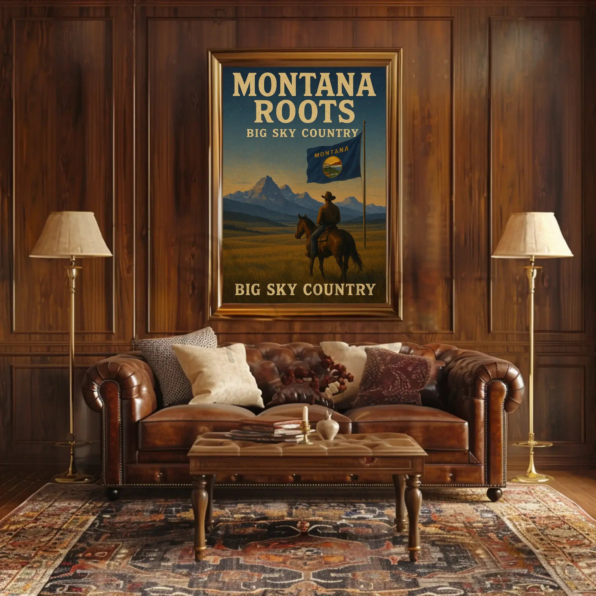 Montana Big Sky Country Heritage Cultural or Heritage Poster PosterGoat