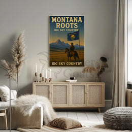 Montana Big Sky Country Heritage Cultural or Heritage Poster PosterGoat