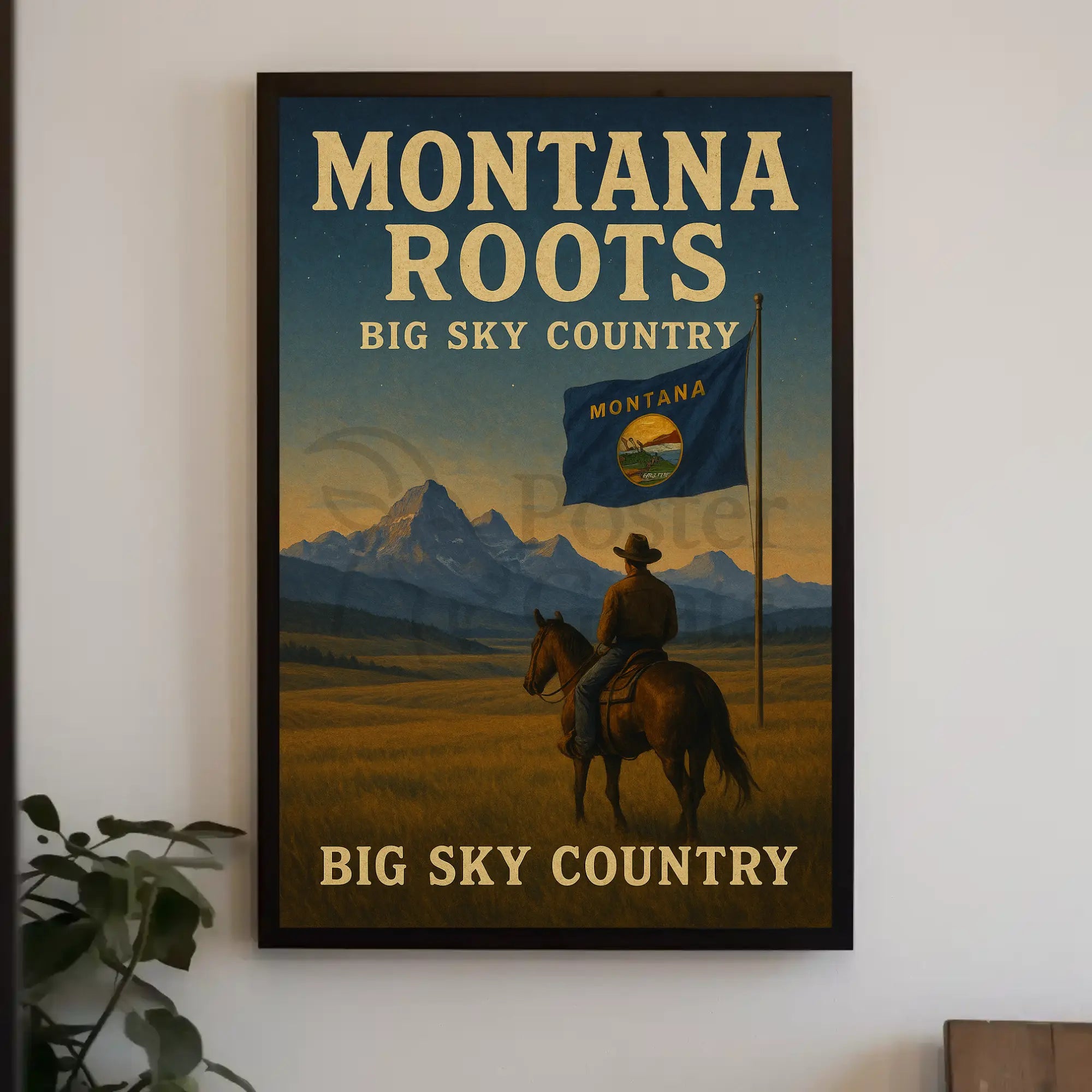 Montana Big Sky Country Heritage Cultural or Heritage Poster PosterGoat