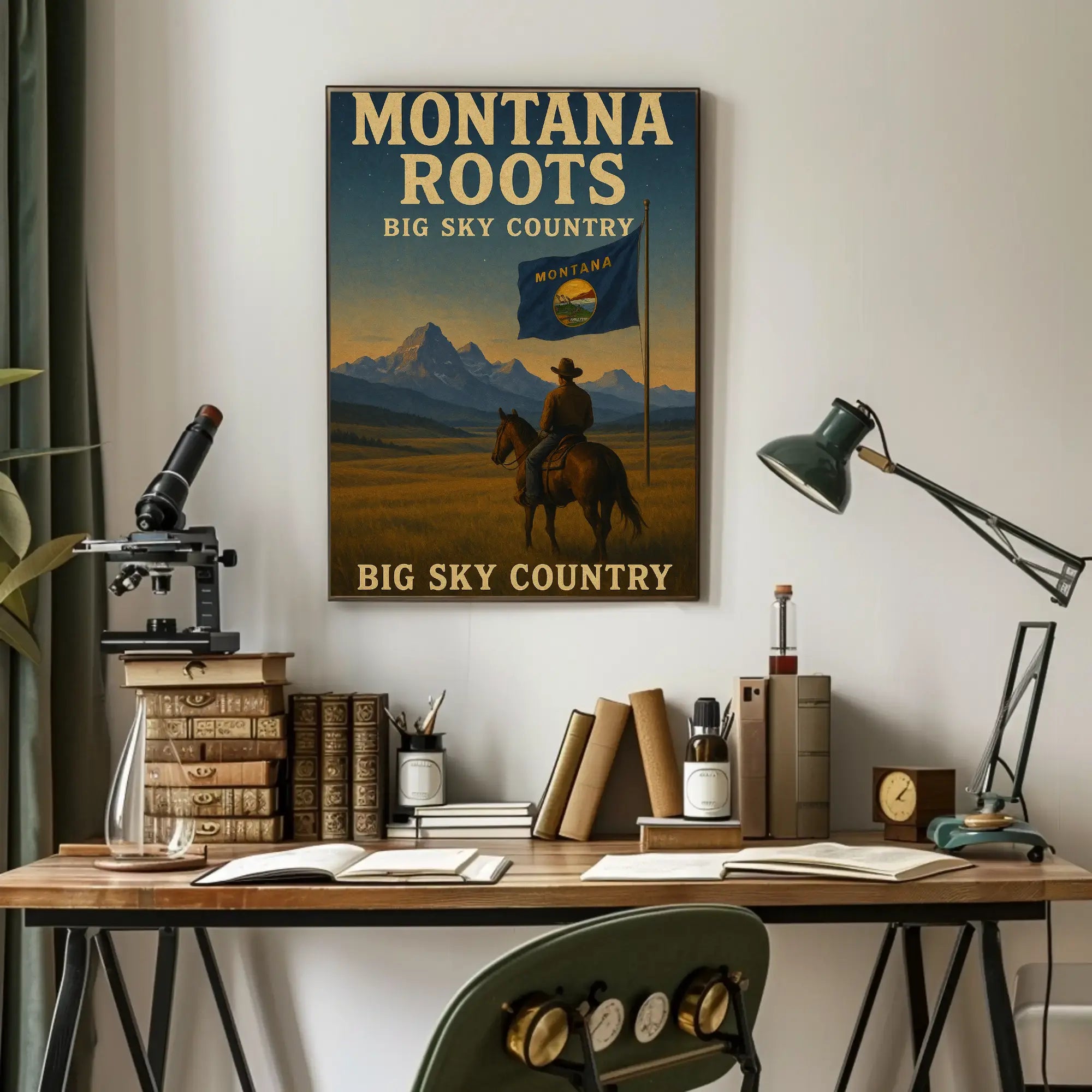 Montana Big Sky Country Heritage Cultural or Heritage Poster PosterGoat