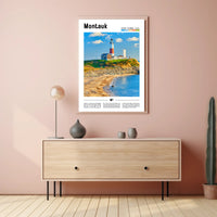 Montauk Lighthouse Landmark Travel Poster PosterGoat