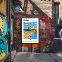 Montauk Lighthouse Landmark Travel Poster PosterGoat