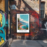 Monte Carlo Glamour Travel Poster PosterGoat