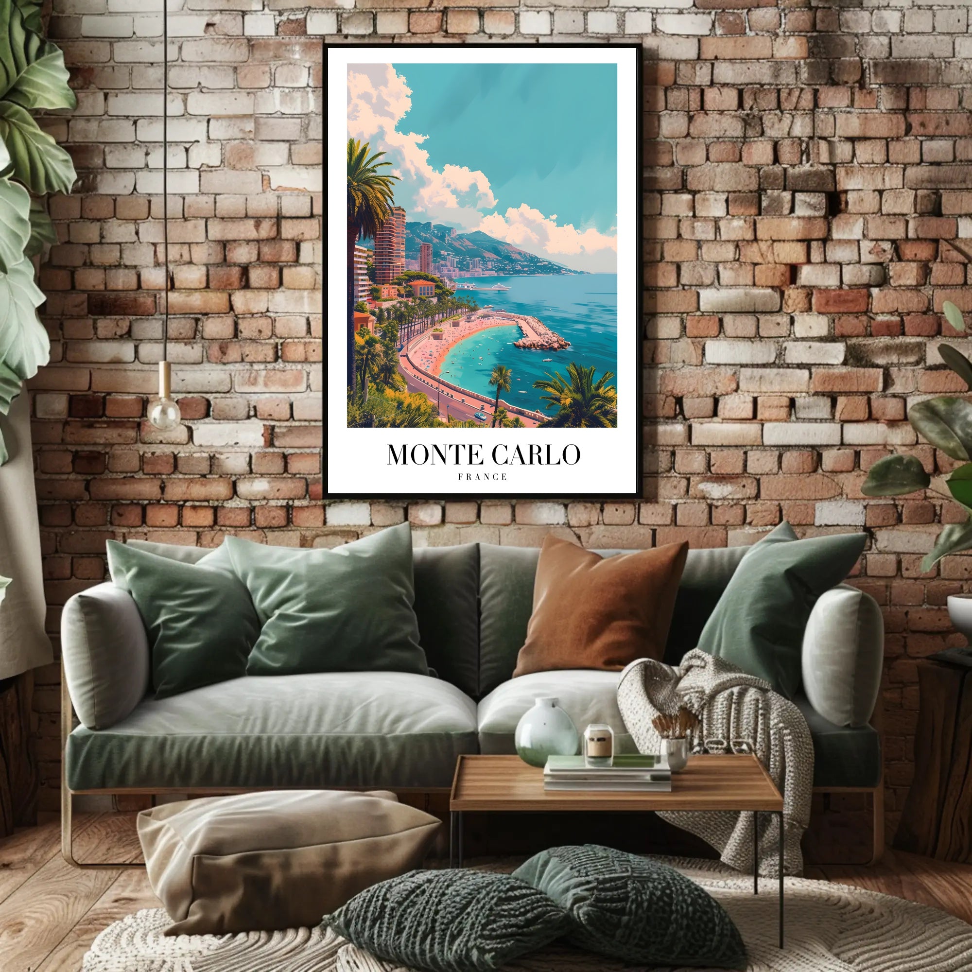 Monte Carlo Glamour Travel Poster PosterGoat