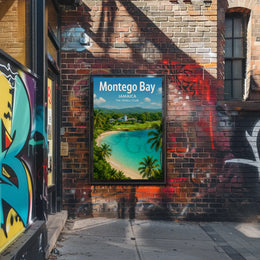 Montego Bay Tropical Paradise Retro Travel Poster PosterGoat