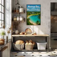 Montego Bay Tropical Paradise Retro Travel Poster PosterGoat