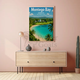 Montego Bay Tropical Paradise Retro Travel Poster PosterGoat