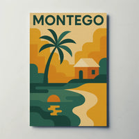 Montego Bay Tropical Paradise Retro Travel Poster PosterGoat